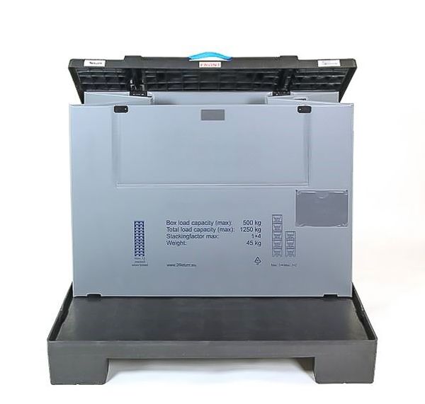Palletbox kunststof 1230x830x980 mm - Smartbox M